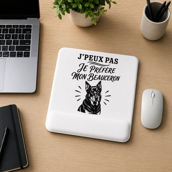 Tapis de Souris J’peux pas je préfère mon Beauceron
