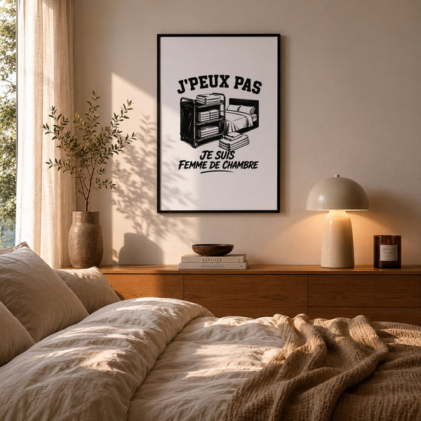 Poster J’peux pas je suis Femme de chambre