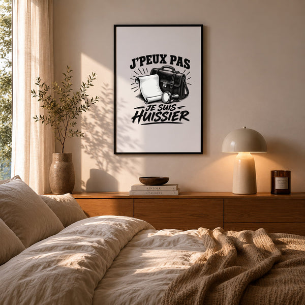 Poster J’peux pas je suis Huissier