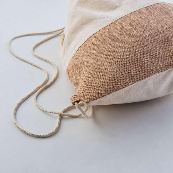 Sac à Dos Toile et Jute J’peux pas j’ai planche à voile J'peux pas minimaliste