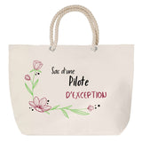 Sac Fête des Mères Mamie Famille Idée Cadeau anniversaire Noël Travail Boulot Métier Départ Retraite Collègue Femme cabas shopping plage