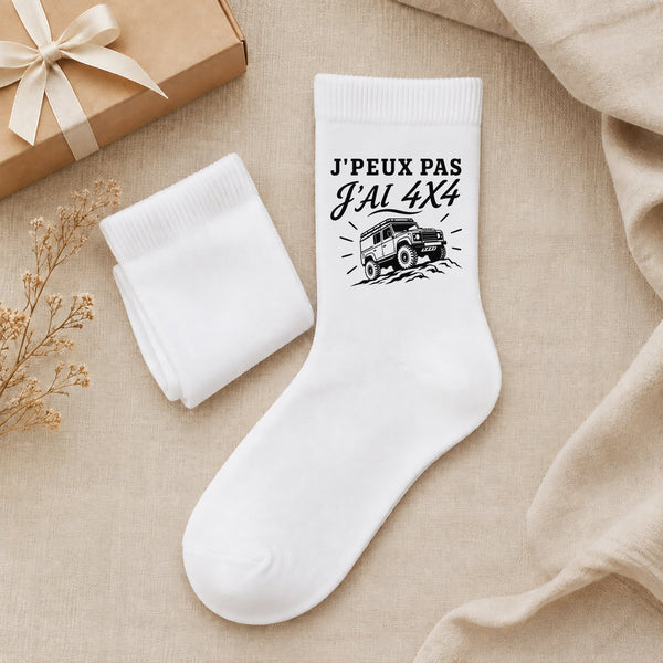 Chaussettes Homme Femme J’peux pas j’ai 4x4
