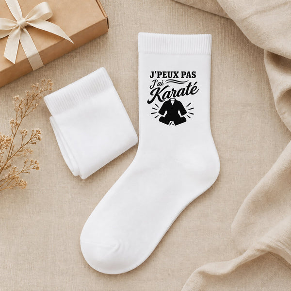 Chaussettes Homme Femme J’peux pas j’ai Karaté