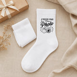 Chaussettes Homme Femme J’peux pas j’ai Photo