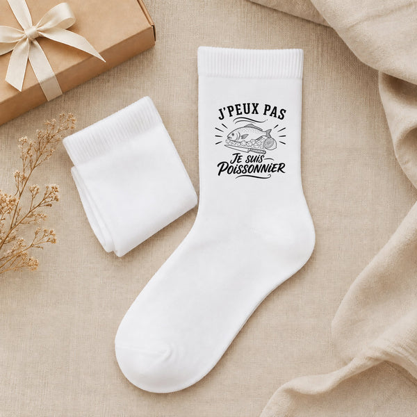 Chaussettes Homme Femme J’peux pas je suis Poissonnier