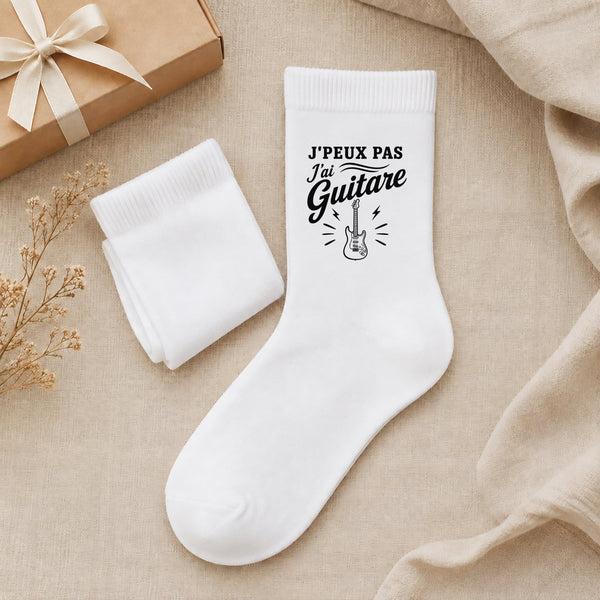 Chaussettes Homme Femme J’peux pas j’ai Guitare – guitare électrique