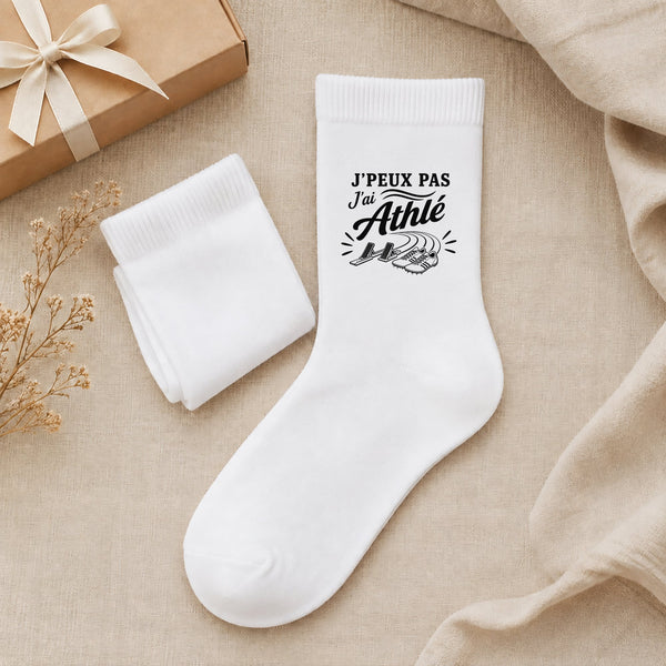 Chaussettes Homme Femme J’peux pas j’ai Athlé