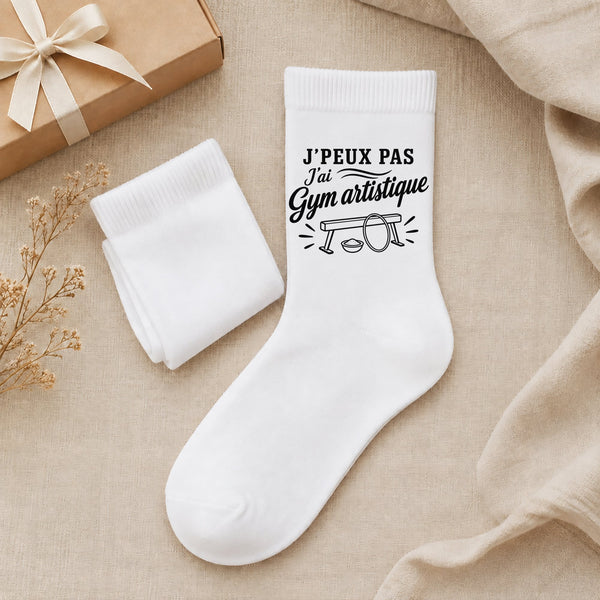 Chaussettes Homme Femme J’peux pas j’ai Gym artistique