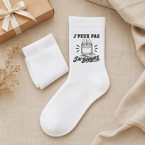 Chaussettes Homme Femme J’peux pas j’ai Bougies
