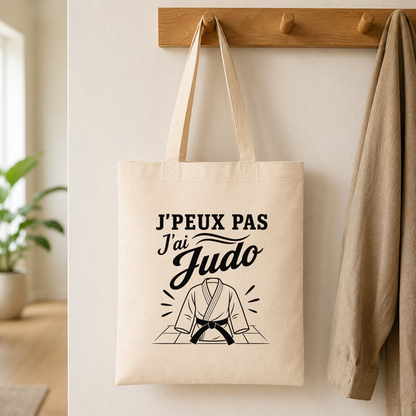 Tote Bag Beige J’peux pas j’ai Judo