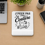 Tapis de Souris J’peux pas j’ai couture J'peux pas minimaliste