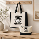 Ensemble Cabas et Trousse J’peux pas je suis Assureur
