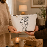 Trousse Beige J’peux pas je préfère les Rennes