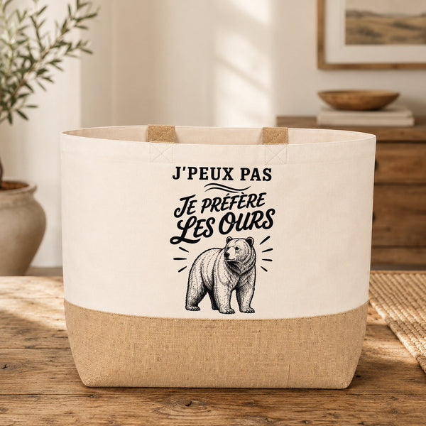 Sac J’peux pas je préfère les Ours