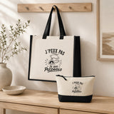 Ensemble Cabas et Trousse J’peux pas je suis Pizzaiolo