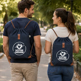Sac à dos avec pochette avant bleu marine - Votre design - Planetee