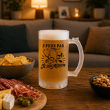 Verre à Bière J’peux pas je suis Médecin