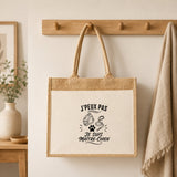 Sac Cabas Jute avec Poche J’peux pas je suis Maître-chien