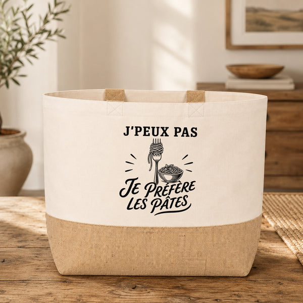 Sac J’peux pas je préfère les Pâtes
