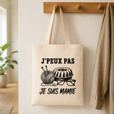 Tote Bag Beige J’peux pas je suis Mamie