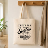 Tote Bag Beige J’peux pas j’ai Spéléo
