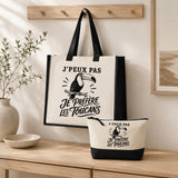 Ensemble Cabas et Trousse J’peux pas je préfère les Toucans