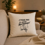 Housse de Coussin J’peux pas je préfère mon Perroquet