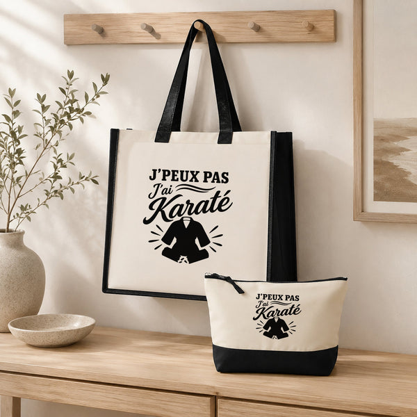 Ensemble Cabas et Trousse J’peux pas j’ai Karaté