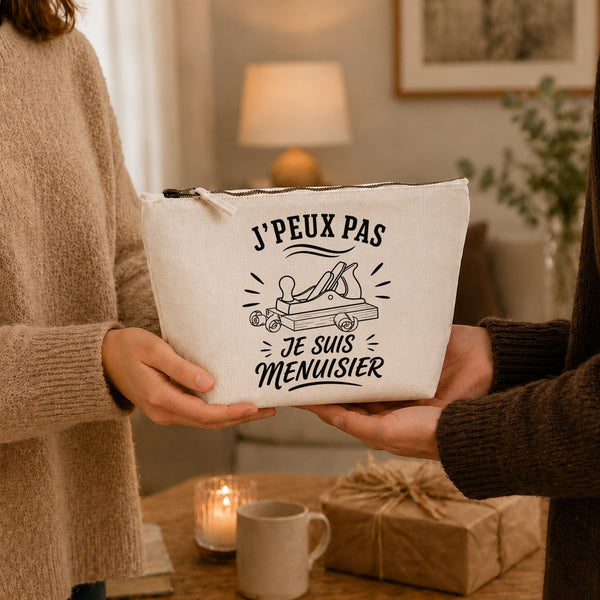 Trousse Beige J’peux pas je suis Menuisier
