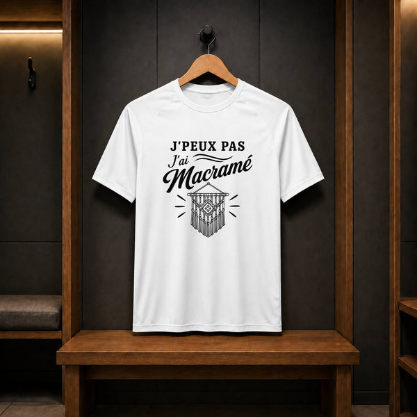 T-shirt de Sport Homme J’peux pas j’ai Macramé