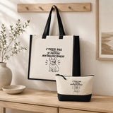 Ensemble Cabas et Trousse J’peux pas je préfère mon Bulldog Français
