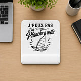 Tapis de Souris J’peux pas j’ai planche à voile J'peux pas minimaliste