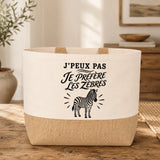 Sac J’peux pas je préfère les Zèbres