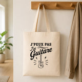 Tote Bag Beige J’peux pas j’ai Guitare – guitare électrique
