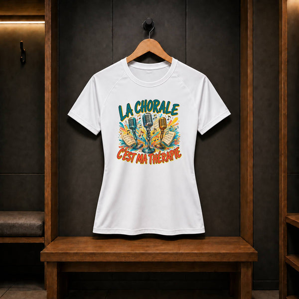 T-shirt de Sport Femme La chorale c'est ma thérapie