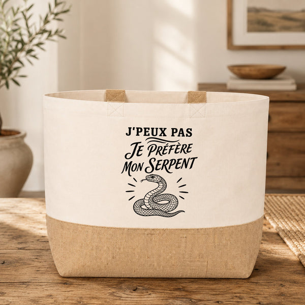 Sac J’peux pas je préfère mon Serpent