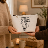 Trousse Beige J’peux pas je préfère les Chamois