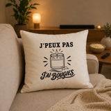 Housse de Coussin J’peux pas j’ai Bougies
