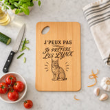 Planche à Découper J’peux pas je préfère les Lynx