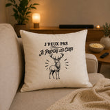 Housse de Coussin J’peux pas je préfère les Cerfs