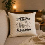 Housse de Coussin J’peux pas je suis ATSEM