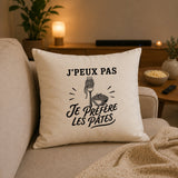 Housse de Coussin J’peux pas je préfère les Pâtes