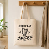 Tote Bag Beige J’peux pas j’ai Harpe