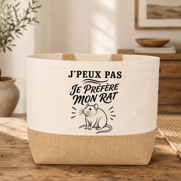 Sac J’peux pas je préfère mon Rat