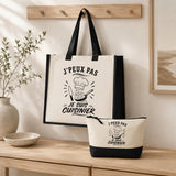 Ensemble Cabas et Trousse J’peux pas je suis Cuisinier