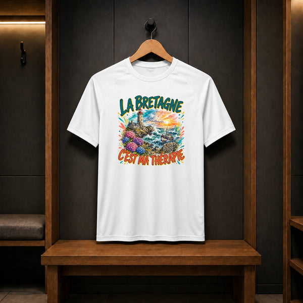 T-shirt de Sport Homme La bretagne c'est ma thérapie
