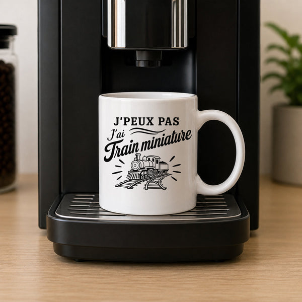 Mug J’peux pas j’ai Train miniature – modélisme ferroviaire (train)