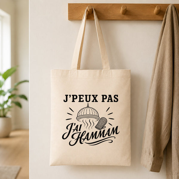 Tote Bag Beige J’peux pas j’ai Hammam