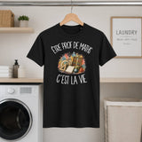 T-shirt Homme Noir Être prof de maths c'est la vie