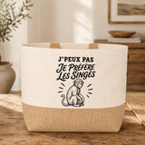 Sac J’peux pas je préfère les Singes